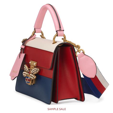 gucci queen margaret small leather top-handle bag with bee|Gucci queen margaret bag price.